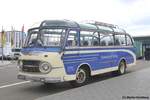 Oldtimer Neoplan NH 6-7 Bj. 1958 Romantische Straße ehem. Straße der Lieder (Albrecht), Parkplatz Retro Classics Stuttgart Februar 2025