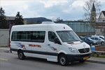 . JJ 3402, Mercedes Benz Kleinbus von Voyages Siedler-Thill, aufgenommen am Bahnhof in Ettelbrck.  06.04.2016