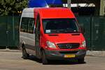 17-NTV-7 Mercedes Benz Sprinter als Ruf Bus in Maastricht am Bahnhof unterwegs.