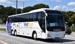 Reisebusanbieter Visit-Tour aus Bremen mit einem  MAN Lion's Coach EURO 6 Reisebus am 15.07.24 Hamburg-Harburg.