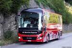 MAN Lion's Coach  Bernina Express , Lago di Lugano/Schweiz August 2024