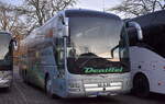 Ein MAN Lion's Coach EURO6 der Fa. Deniffel Busunternehmen GmbH am 20.01.25 am Bahnhof Berlin Zoologischer Garten.