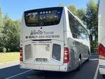 Mercedes Tourismo von Wörlitz Tourist aus Deutschland in Plau am See am 06.09.2023