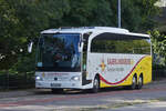 OE-HD-500, Mercedes Benz Tourismo, von Sauerlandgruss, stand in Maastricht am Straßenrand. 11.09.2024