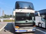 Setra 431 DT von Twerenbold aus der Schweiz an der Mosel am 02.09.2024