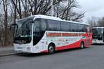 MAN Lion's Coach R07, Mannschaftsbus LHC Cottbus, Berlin im Januar 2024.