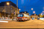 BKV 267 steht am 07.09.2022 am Budapest Keleti pályaudvar M