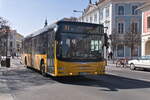 MAN Lion's City von Volánbusz (MRP-087) als Stadtbus Sopron Linie 10 in Sopron, Várkerület. Aufgenommen 20.3.2024.