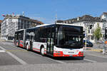 MAN Lions City 39 von Aare Seeland fährt am 12.08.2024 zur Haltestelle beim Bahnhof Solothurn.