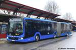 MAN Lion's City 18 Hybrid Südbadenbus, Villingen (Schwarzwald) Bahnhof Januar 2025