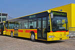 Ausgemusterter Mercedes Citaro mit der Betriebsnummer 1, steht am 04.04.2013 auf einem Abstellplatz beim Depot Hüslimatt.