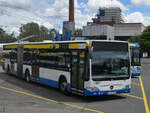 Dieser Mercedes-Benz Citaro Gelenkbus war Anfang Juli auf dem Busbetriebshof in Solingen abgestellt.