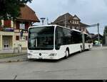 Intertours - Mercedes Citaro  Nr.669 FR  300669 vor dem Bhf. Täuffelen als Bahnersatz zwischen Biel und Täuffelen am 2024.08.20