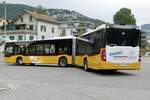 Heckansicht des MB C2 G '11627' der PostAuto Regie Balsthal am 22.5.22 nach der Abfahrt beim Bahnhof Balsthal.