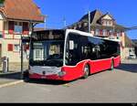 Intertours - Mercedes Citaro Nr.513 in Täuffelen als Bahnersatz für die BTI (asm ) zwischen Täuffelen und Biel am 2024.07.09