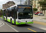 TransN - Mercedes Citaro  Nr.232 unterwegs auf der Linie 109 in der Stadt Neuchâtel am 2024.10.03