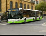 TransN - Mercedes Citaro Nr.261 unterwegs auf der Linie 442 in der Stadt Neuchâtel am 2024.10.03