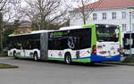 Mercedes-Benz MB Citaro C2 G [358] 'Kultur-Bus Linie 607' der regiobus Potsdam Mittelmark GmbH, während einer Pause auf der Linie X1.  Potsdam Hbf. im März 2024.