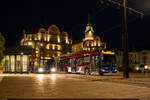 Piața Unirii Oradea, 4. August 2023<br>
Tramersatzbusse wegen Grossbaustelle