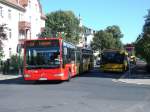 MB O 530 II G - DD RV 7304 - Wagen 7304 - in Dresden, Striesen Niederwaldplatz -(zusammen mit Solaris Urbino 18 II - DD VB 296) - am 19-September-2015 --> Fotosonderfahrt