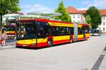 HSB Hanau Solaris Urbino 18 Wagen 87 am 07.06.24 in Hanau Freiheitsplatz