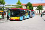 HSB Hanau Solaris Urbino 18 Wagen 88 am 07.06.24 in Hanau Freiheitsplatz