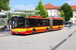 HSB Hanau Solaris Urbino 18 Wagen 70 am 07.06.24 in Hanau Freiheitsplatz