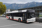 Solaris Bus von der Rottal Auto AG steht am 12.10.2024 als Ersatzbus für den Bahnersatz vom Bahnhof Interlaken Ost nach Meiringen bereit.