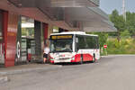 Iveco-Irisbus Crossway von Postbus (BD-15293) als Linie 853 am Bhf. Ried im Innkreis. Aufgenommen 20.6.2024.