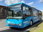 Iveco Crossway der Verkehrsgesellschaft Ludwigslust-Parchim mbH in Plau am See am 23.04.2023