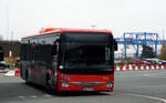 Iveco Bus als Shuttlebus des Hafens Rostock am 05.11.2024