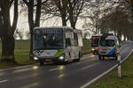 SL 3667, Iveco Crossway, von Sales Lentz, gesehen nahe Derenbach.