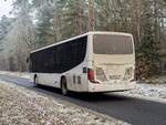 Setra 415 LE Business der MVVG vor Wredenhagen am 14.12.2022