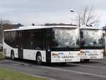 Setra 415 LE Business und Setra 418 LE Business der VVR in Sassnitz am 28.01.2023