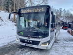 Regionalverkehr Erzgebirge 35-8940 ERZ RV 319 MAN NL 330 “Lion´s City” (12C, Baujahr 2024) am 15. Februar 2025 in Jöhstadt.