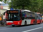 MAN Gelenkbus Nr. 303 der ASEAG am 18.09.2012 als Linie 2 zum Preuswald am Aachener Elisenbrunnen.