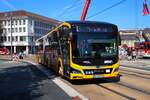 HEAG mobiBus MAN Elektro Lions City G Wagen 435 am 07.09.24 in Darmstadt Innenstadt