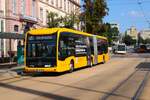 HEAG mobiBus Mercedes Benz eCitaro 2 G Wagen 425 am 07.09.24 in Darmstadt Innenstadt