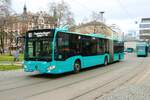 ICB Mercedes Benz Citaro 2 G Wagen 451 am 25.02.23 in Frankfurt am Main