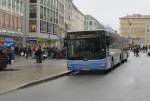MAN Lion´s City Gelenksbus als Linie 52 (Metrobus) nach Tierpark in Mnchen am Marienplatz.(4.1.2013)