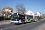 Stadtbus Mainz / Stadtbus Wiesbaden: Mercedes-Benz Citaro Facelift G der ESWE Wiesbaden, aufgenommen im Februar 2016 in der Nähe der Haltestelle  Draiser Straße  in Mainz.