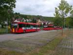 Das ist der Abstellplatz (Aussenstelle) der RBS (Regiobus-Stuttgart) In Besigheim am Bahnhof stehen ca (6) Regiobus-Stuttgart fr den Umkreiss Zuverfgung. Der Nchstligende Betriebshof ist der Hauptsitz RC Ludwigsburg...  