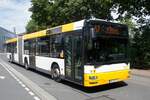 Stadtbus Mainz: MAN NG der MVG Mainz / Mainzer Verkehrsgesellschaft (Wagen 722 / MZ-SW 722), aufgenommen im August 2021 in Mainz-Bretzenheim.