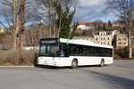 Bus Aue / Bus Erzgebirge: MAN NÜ (ERZ-RV 235) der RVE (Regionalverkehr Erzgebirge GmbH), aufgenommen im Februar 2024 am Bahnhof von Aue (Sachsen).