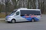 Mercedes-Benz Sprinter VIP-Tourer von  ''Reise-Wünsche''. Berlin im Januar 2023.