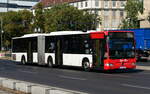 SEV der S-Bahn Berlin (S7) mit dem Mercedes-Benz Citaro II (Facelift) G von Efa-Bus. Berlin im August 2024.