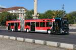 SEV der S-Bahn Berlin (S7), mit einem Mercedes-Benz Citaro C2 G von SLK-Reisen. Berlin im August 2024.