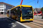 HEAG mobiBus Mercedes Benz eCitaro 2 G Wagen 443 am 07.09.24 in Darmstadt Innenstadt