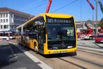 HEAG mobiBus Mercedes Benz eCitaro 2 G Wagen 425 am 07.09.24 in Darmstadt Innenstadt