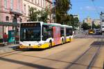 HEAG mobiBus Mercedes Benz Citaro 2 G Wagen 367 am 07.09.24 in Darmstadt Innenstadt